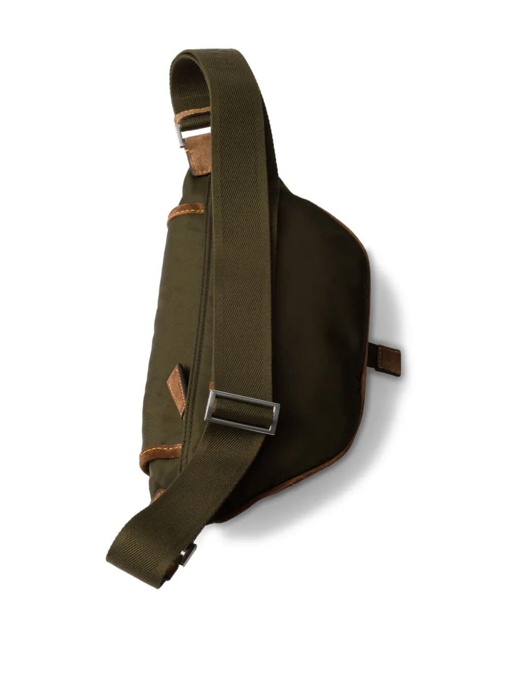 Prada Men Re-Nylon And Suede Belt Bag Luosophy