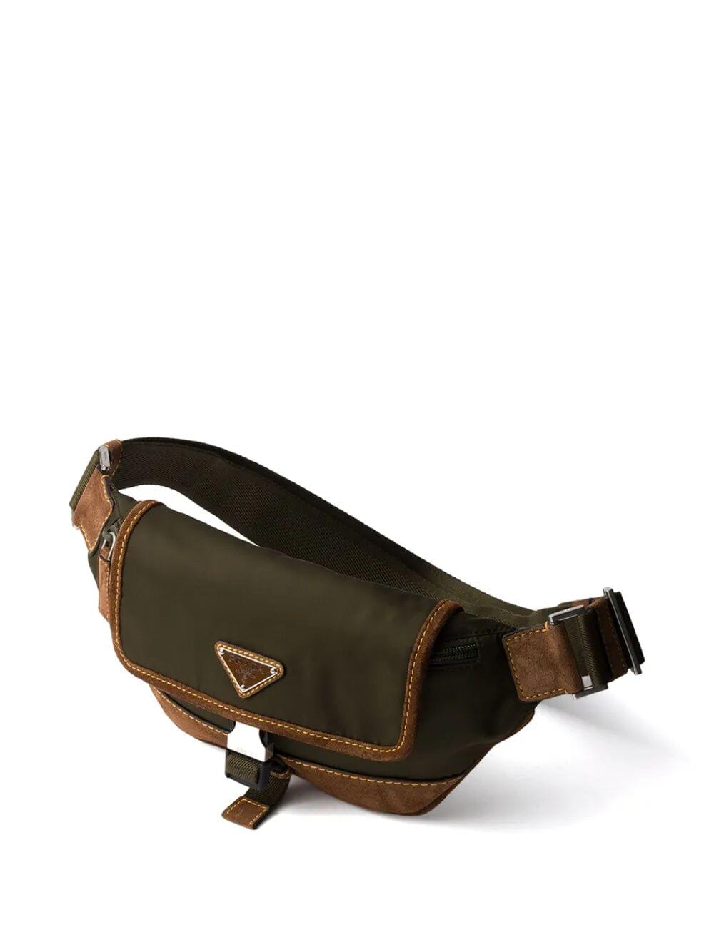 Prada Men Re-Nylon And Suede Belt Bag Luosophy