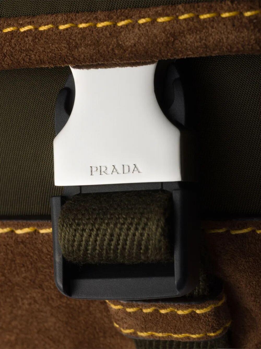 Prada Men Re-Nylon And Suede Belt Bag Luosophy