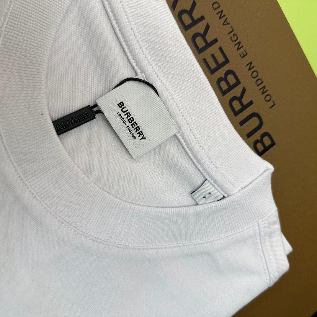 Burberry White T-Shirt Without Collar Banlieue91