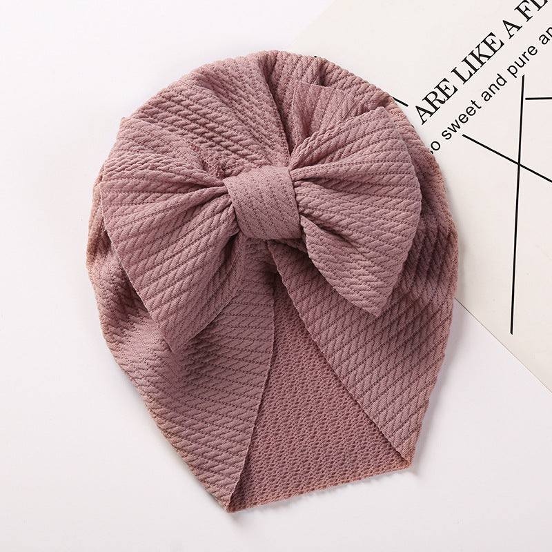 Pit Strip Children's Hat Double Bow Baby Baotou Cap Baby Warm Indian Tire Cap V.I.P Digital Presence