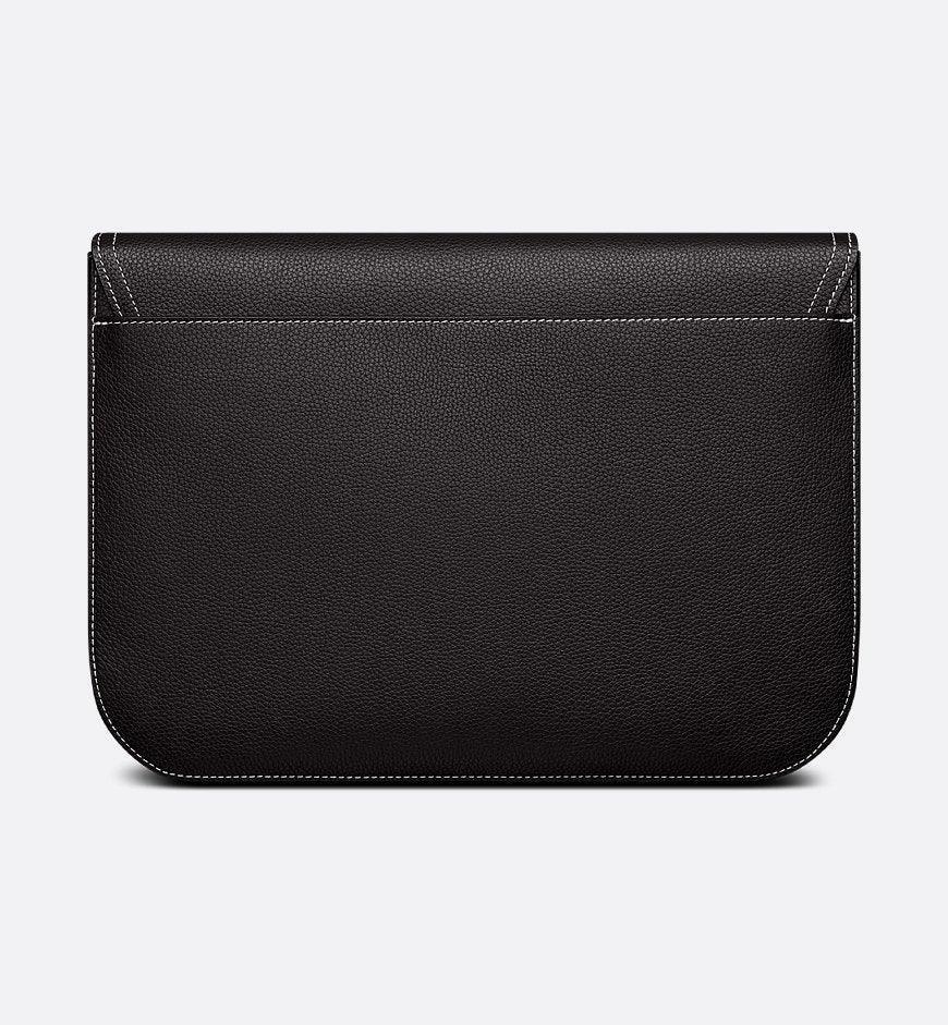 Dior Saddle A4 Pouch Black Grained Calfskin Banlieue91