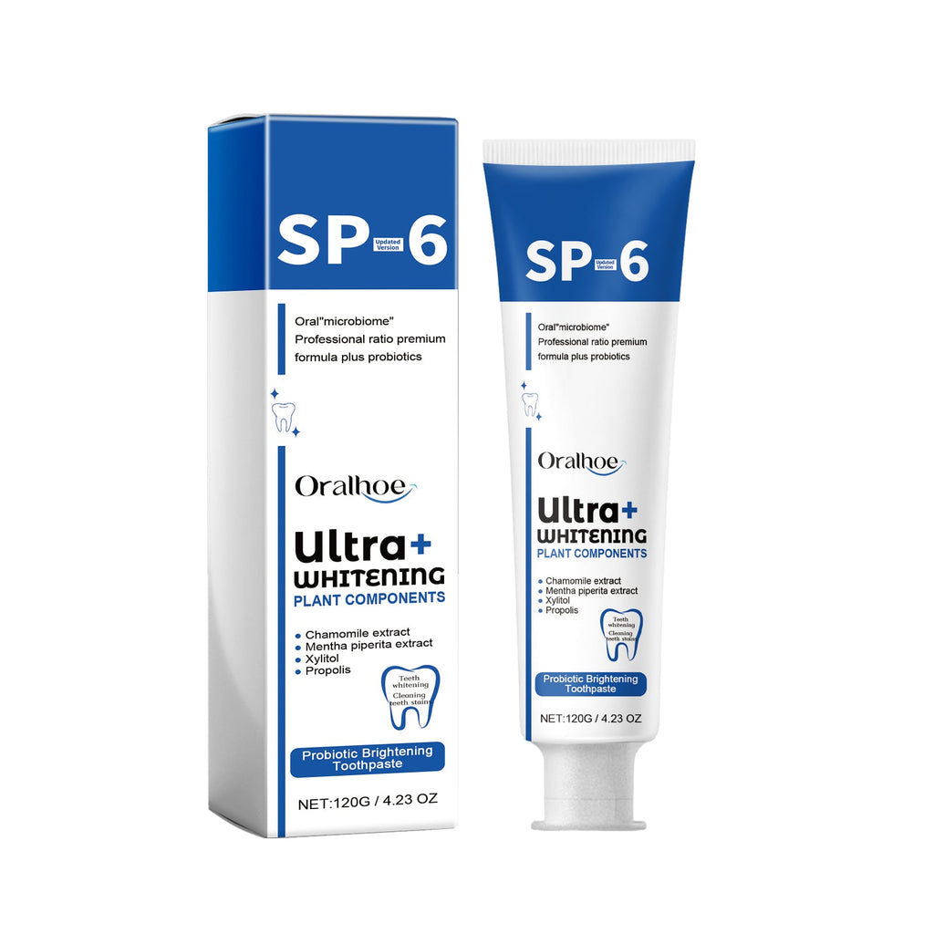 Probiotic Brightening Toothpaste, Oral Cleaning Remove Odor Stains White Teeth Gum Care Toothpaste