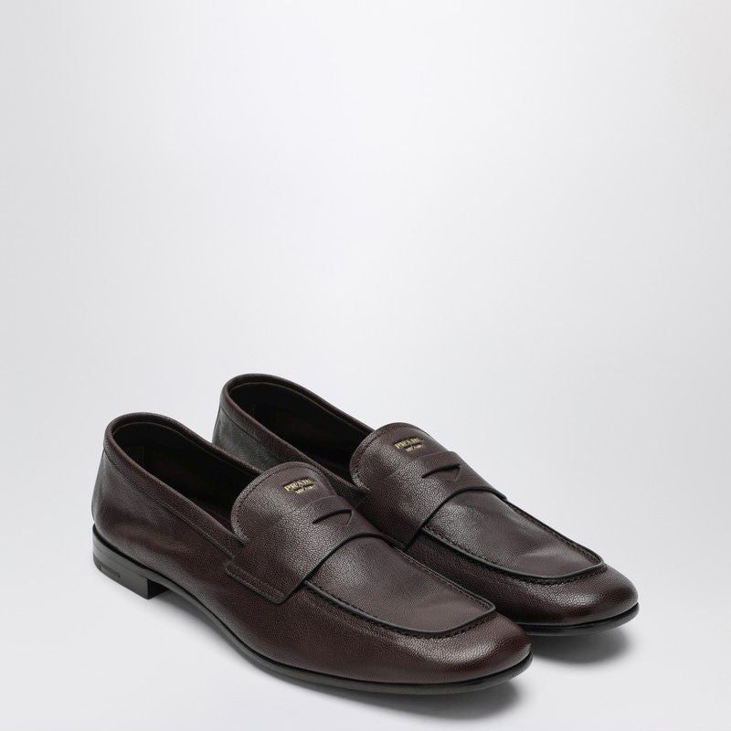 PRADA Stylish Leather Loafers for Men Banlieue91