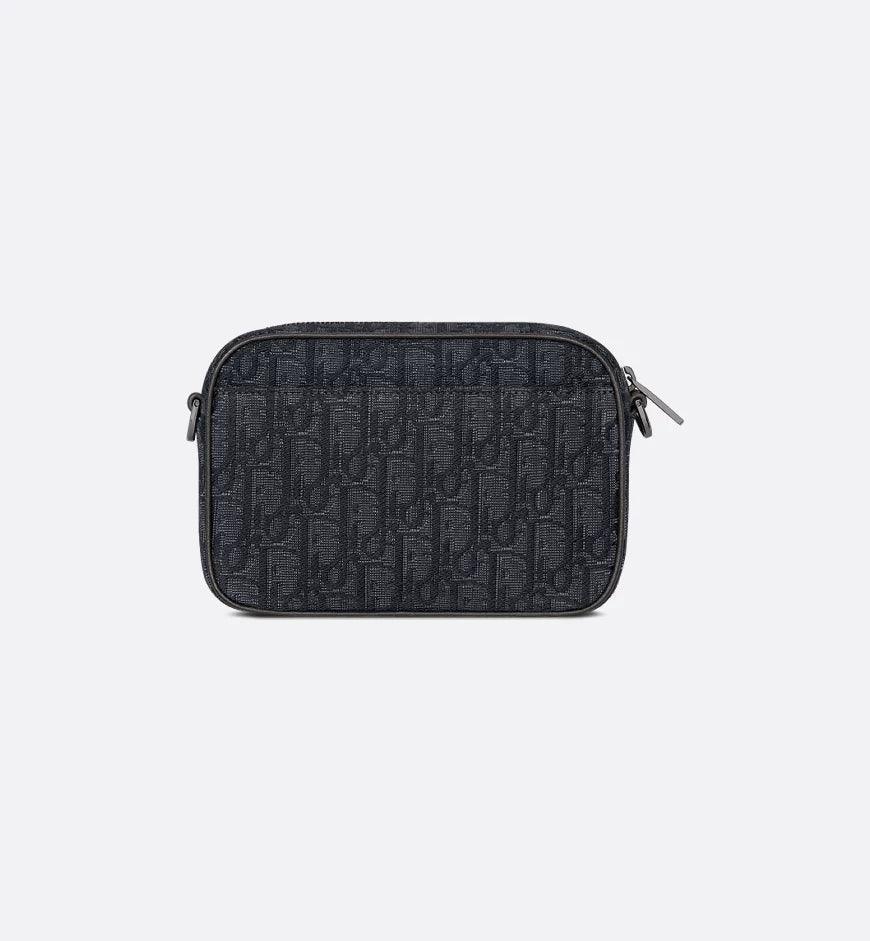 Mini Safari Bag with Strap Black Dior Oblique Jacquard Banlieue91