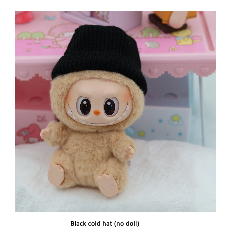 Accessories only Labubu Sitting Party Baby Clothes Black Cold Hat Sunglasses Backpack Trendy Set Labubu Accessories V.I.P Digital Presence