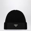 PRADA Wool and Re-Nylon Beanie with Triangle Logo