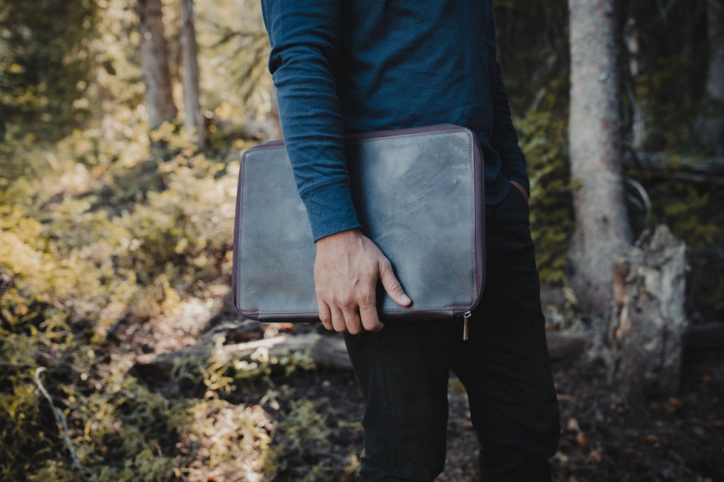 Buffalo Leather MacBook Portfolio Kodiak Leather
