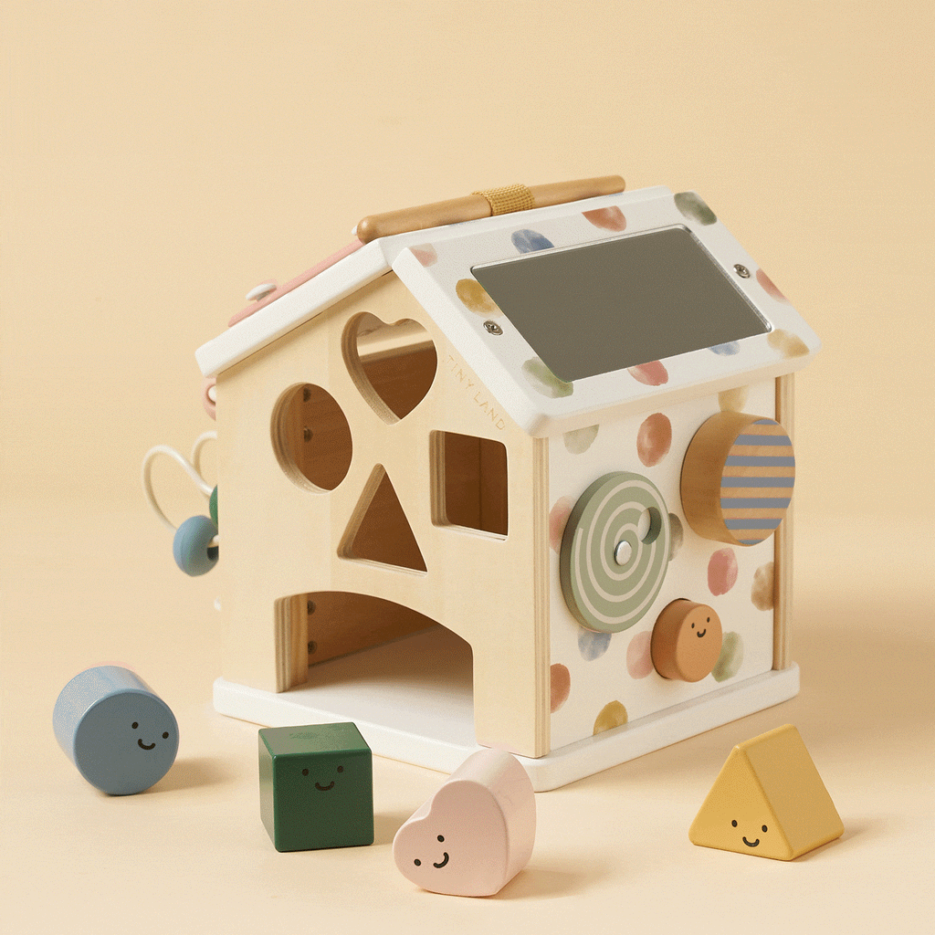 Tiny Land® Cottage Activity Cube - Morandi Tiny Land INC