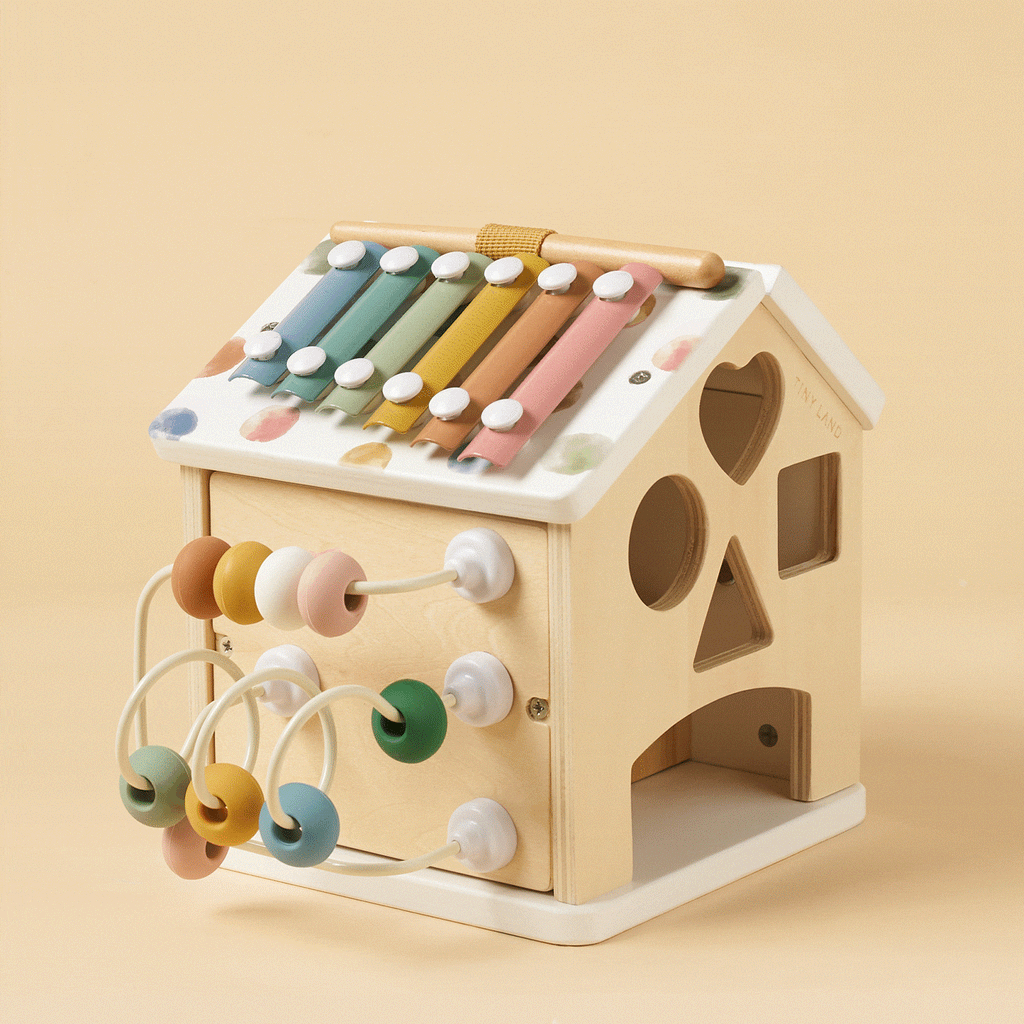 Tiny Land® Cottage Activity Cube - Morandi Tiny Land INC