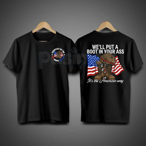 "It's The American Way" Toby Keith Tribute T-Shirt – Courtesy of the Red, White, and Blue 4th of July Tee, Premium 100% Cotton Patriotic Graphic Top, Soft Lived-In Heavyweight Country Music Shirt, Made in USA Pasimax