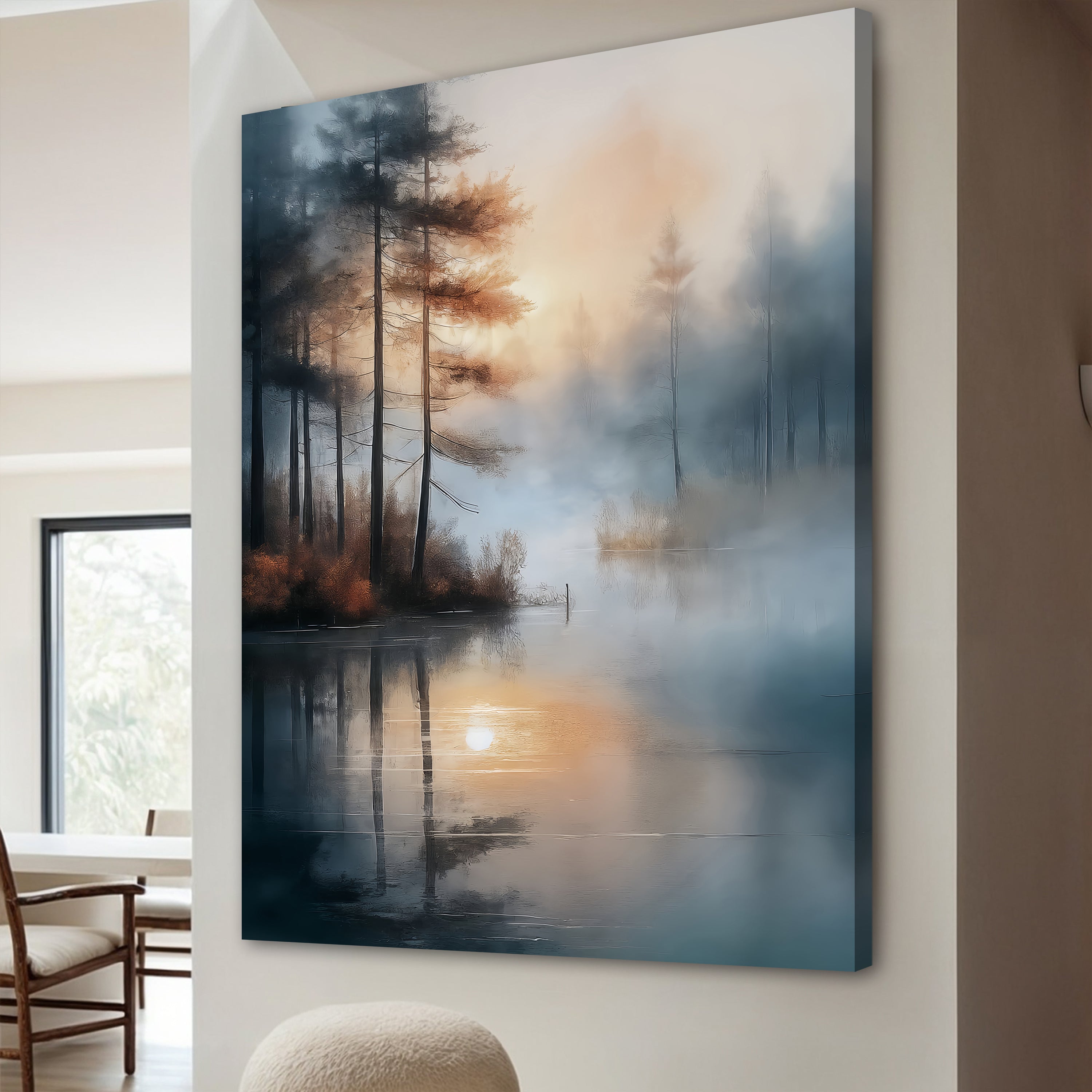 Misty Lake Wall Art Tailored Canvases