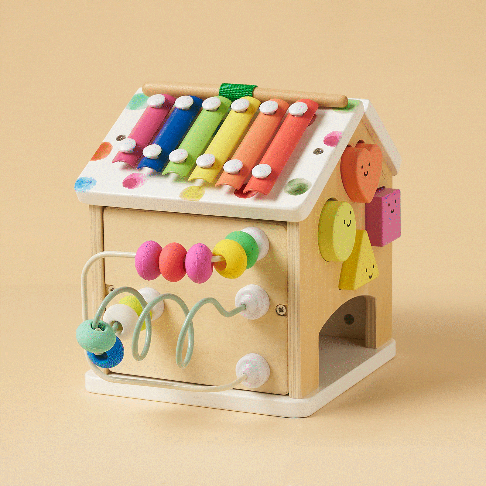 Tiny Land® Cottage Activity Cube - Rainbow Tiny Land INC