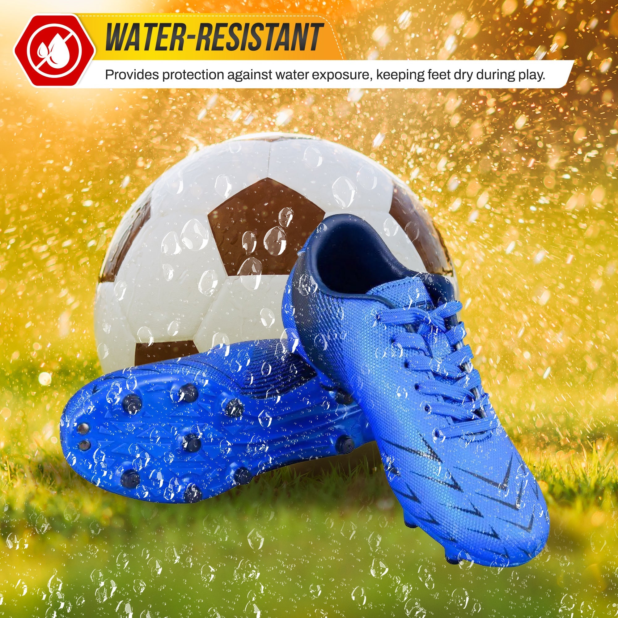 Vizari Ranger Firm Ground Soccer Shoes – Blue/Black Vizari Sports