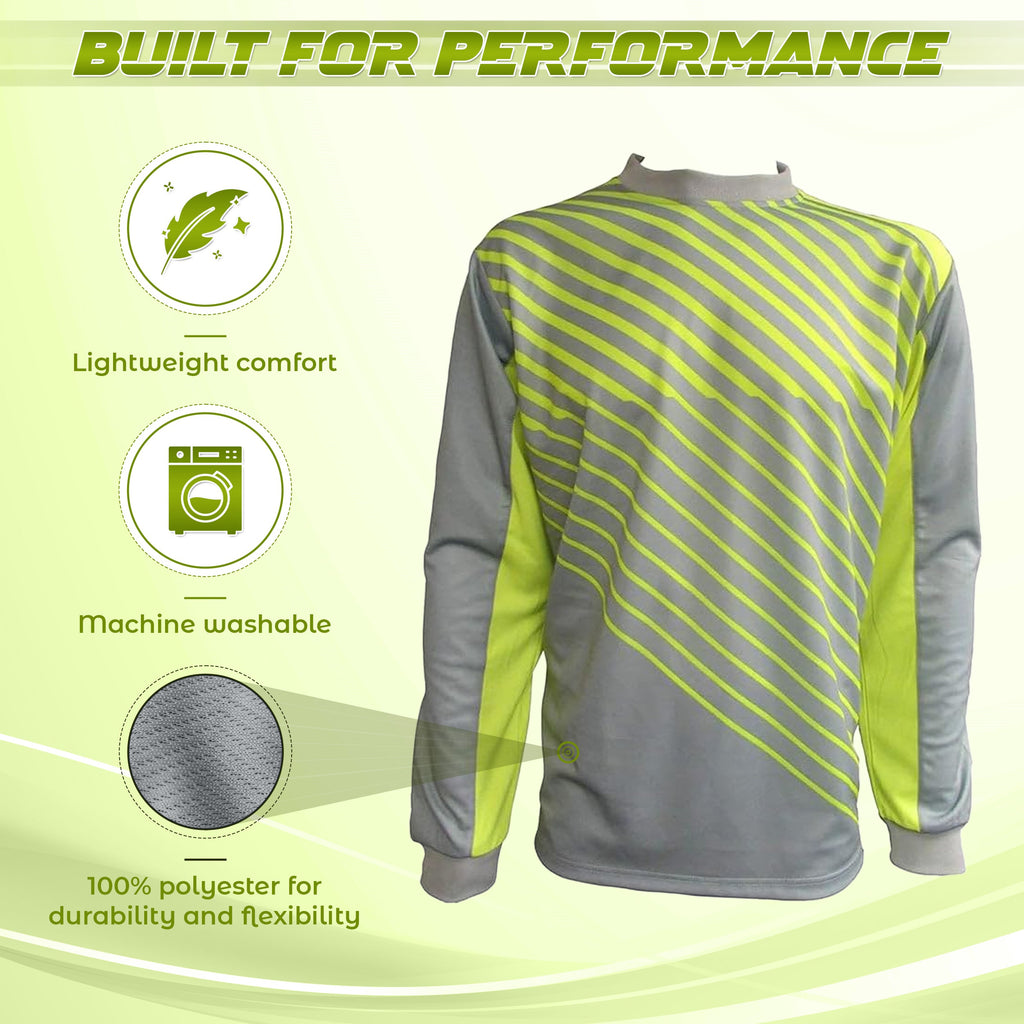 Arroyo Padded Goalkeeper Jersey – Grey/Yellow
