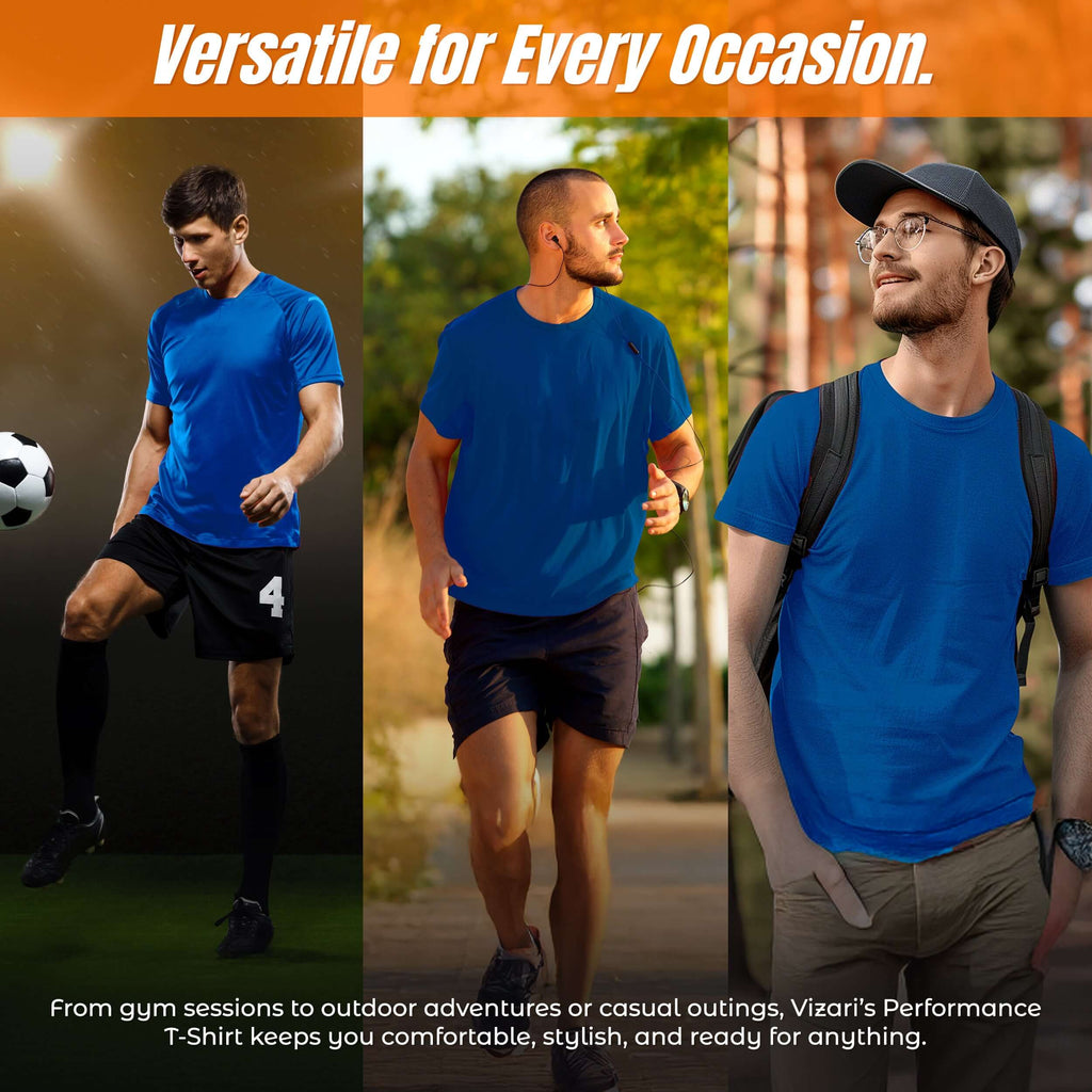 Performance T-Shirt-Navy Vizari Sports