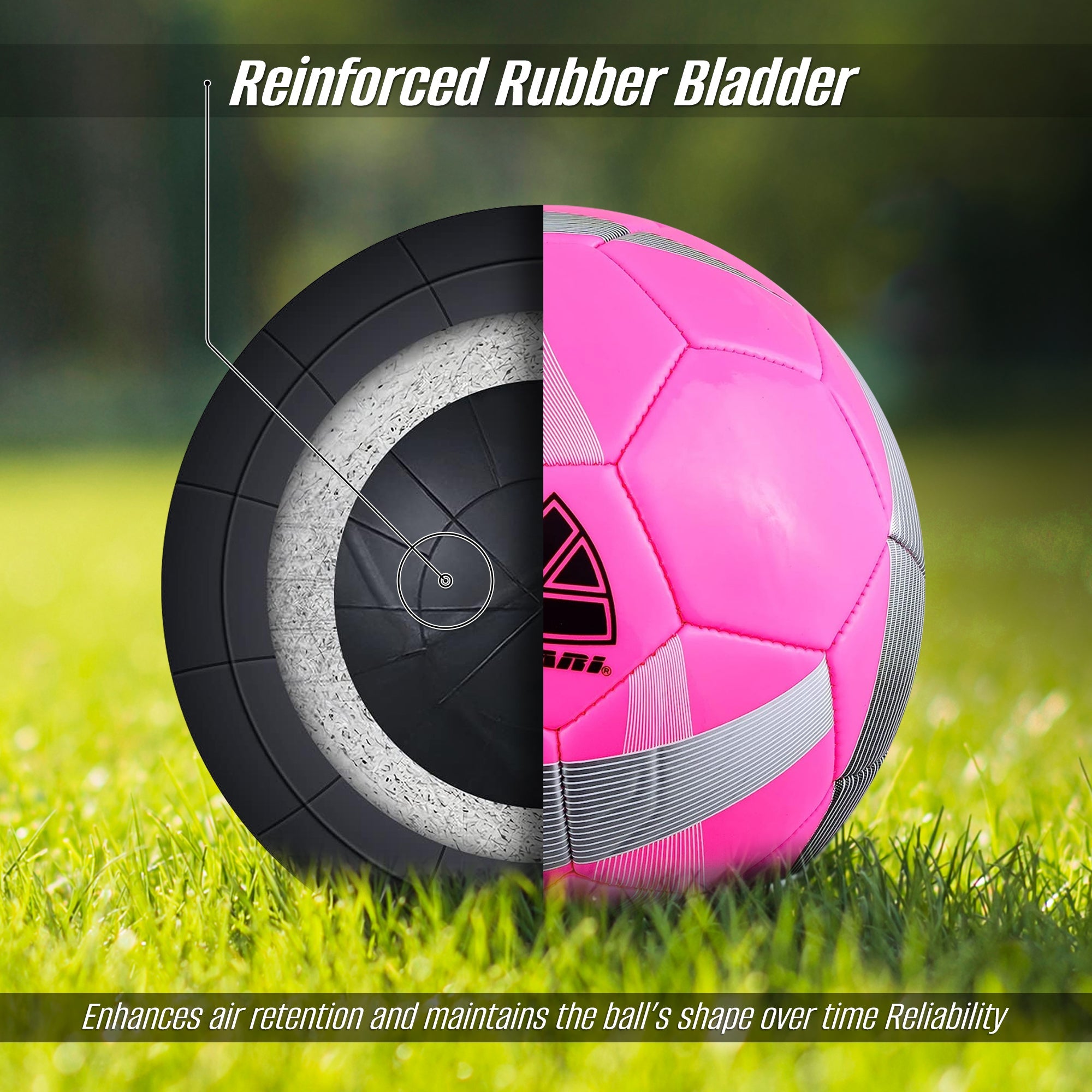 Hydra Soccer Ball-Pink Vizari Sports