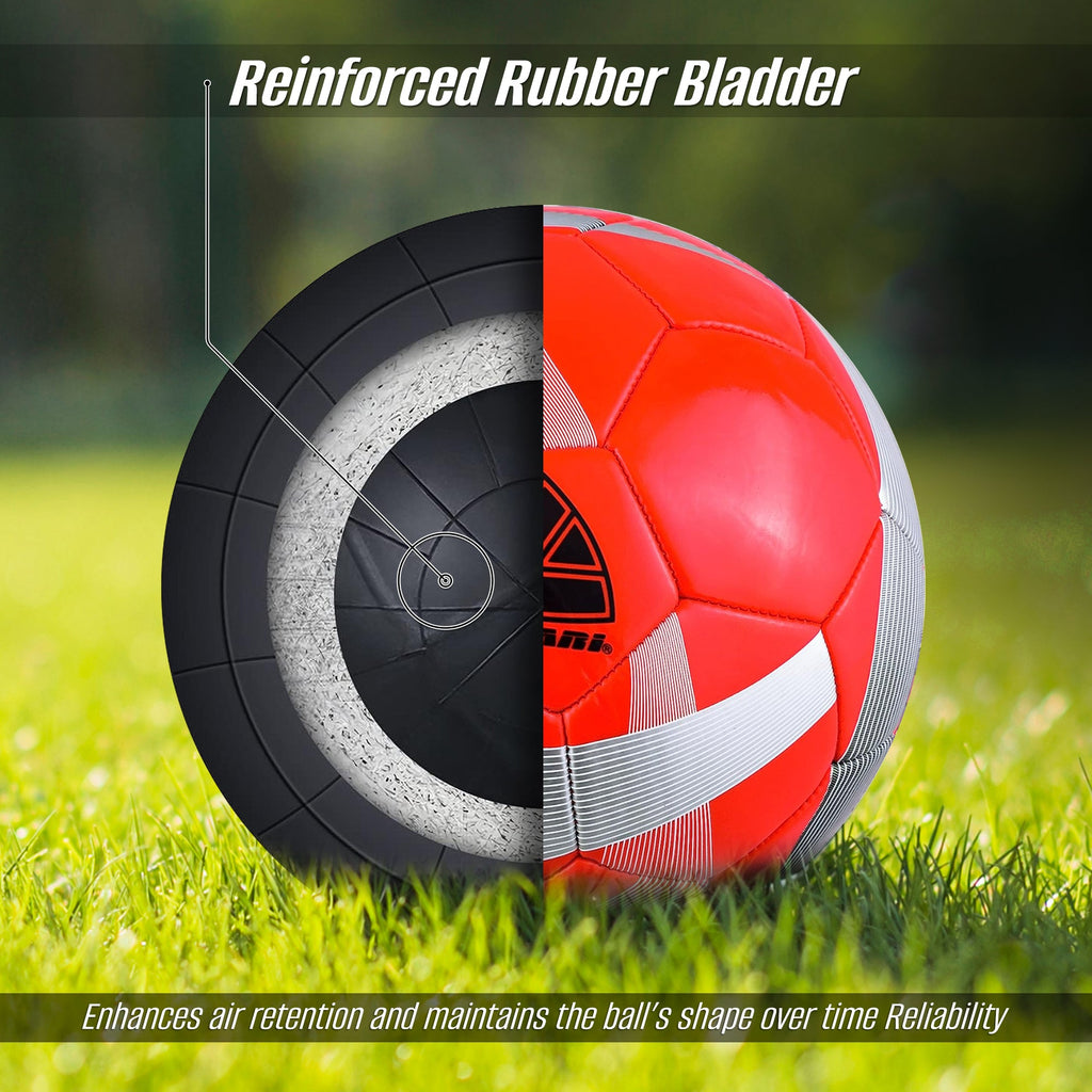 Hydra Soccer Ball-Red Vizari Sports