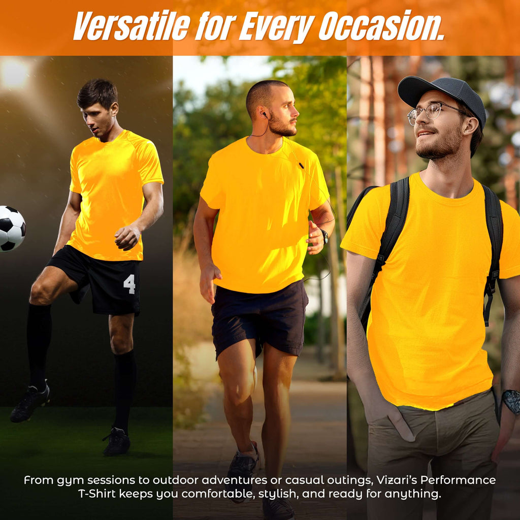 Performance T-Shirt Neon-Yellow Vizari Sports