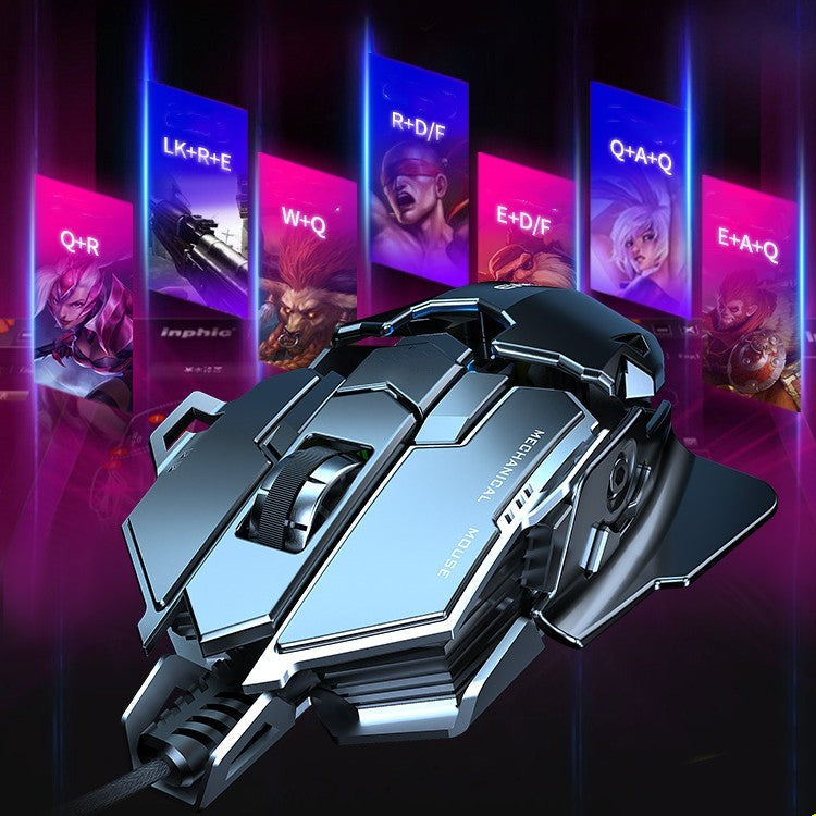 Gaming Ergonomic Wired Mouse 6400DPI Comfortable Game Mouse Optical PC USB Mice Stevvex