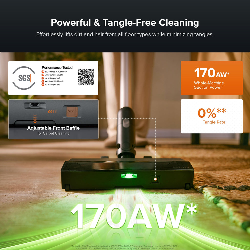 Roborock H60 Hub Pro Cordless Stick Vacuum Cleaner Roborock US Official Store