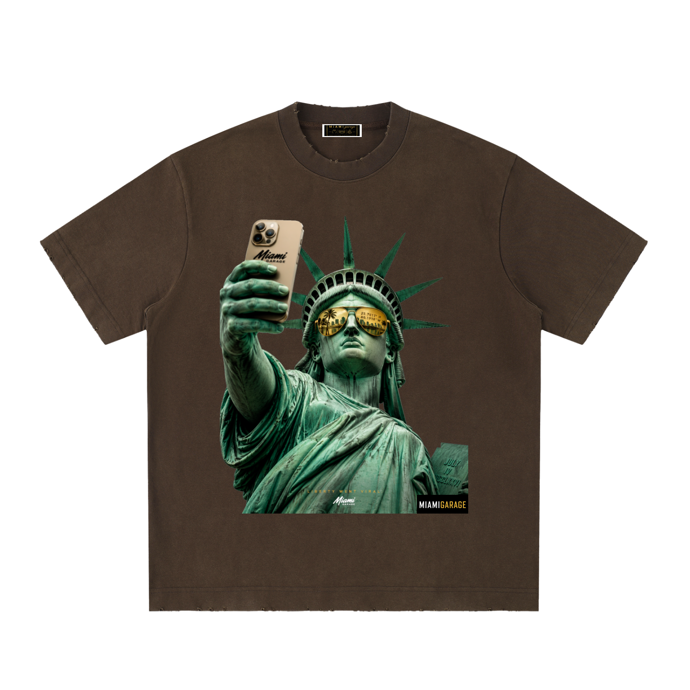 Heavyweight Vintage Washed Frayed T-Shirt