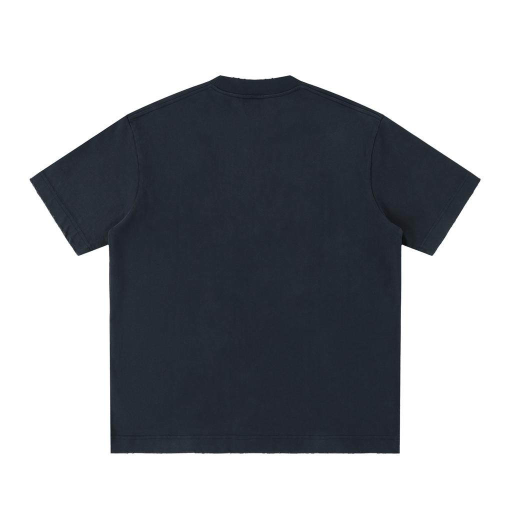 Heavyweight Vintage Washed Frayed T-Shirt