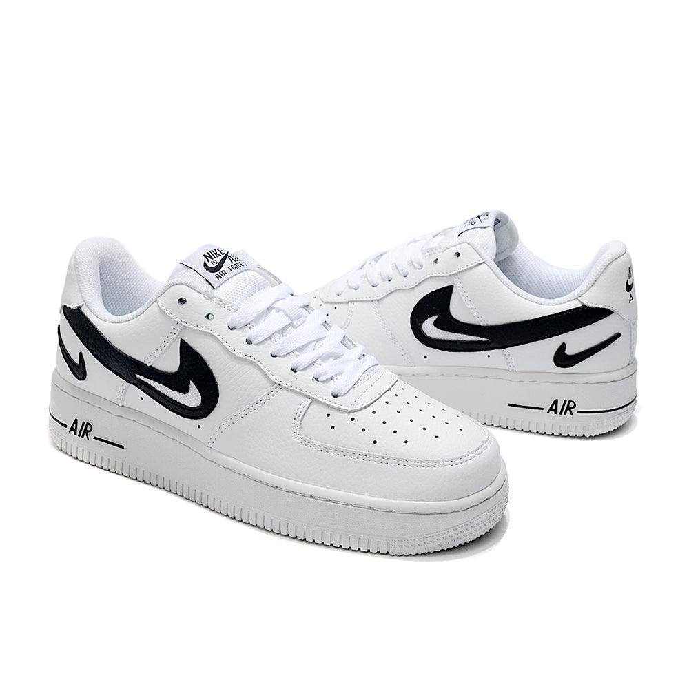 Nike Air Force 1 Cut Out Swoosh White Black Banlieue91