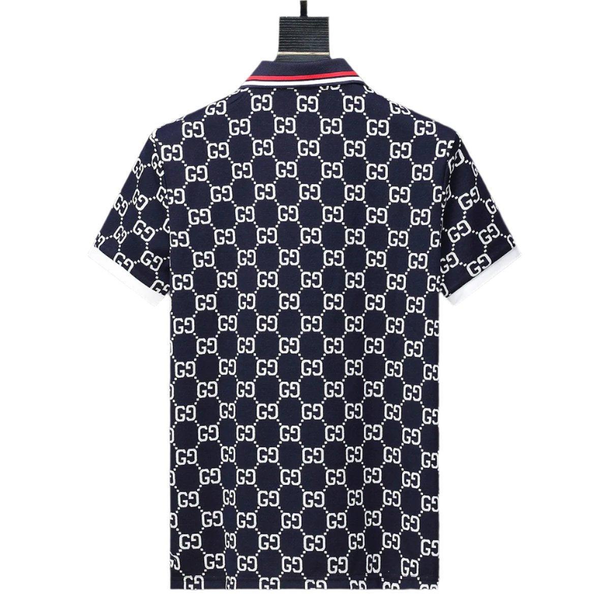 Gucci Black T-shirt with a collar Banlieue91