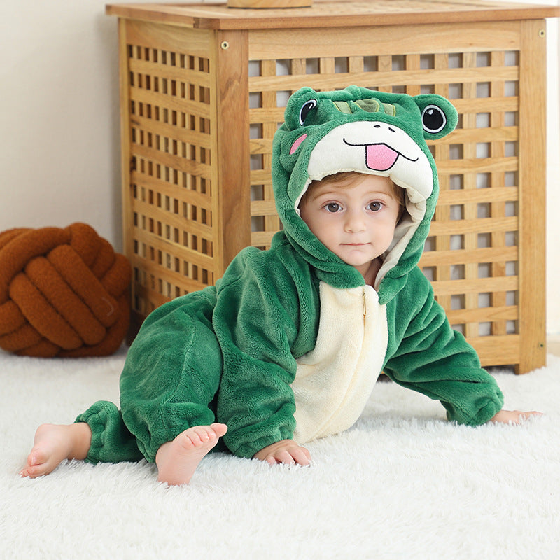 Flannel Animal Onesie For Kids Baby Joy