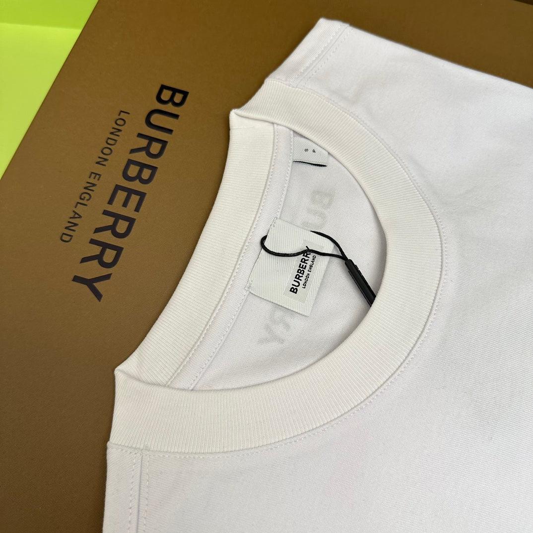 Burberry T-Shirt Without Collar 'White & Beige' Banlieue91