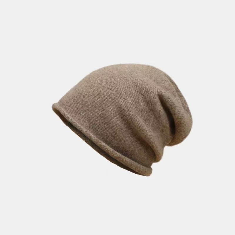 Women’s Stacking Beanie Hat – Soft Curling Knit Hat for Autumn & Winter FitiqueFit