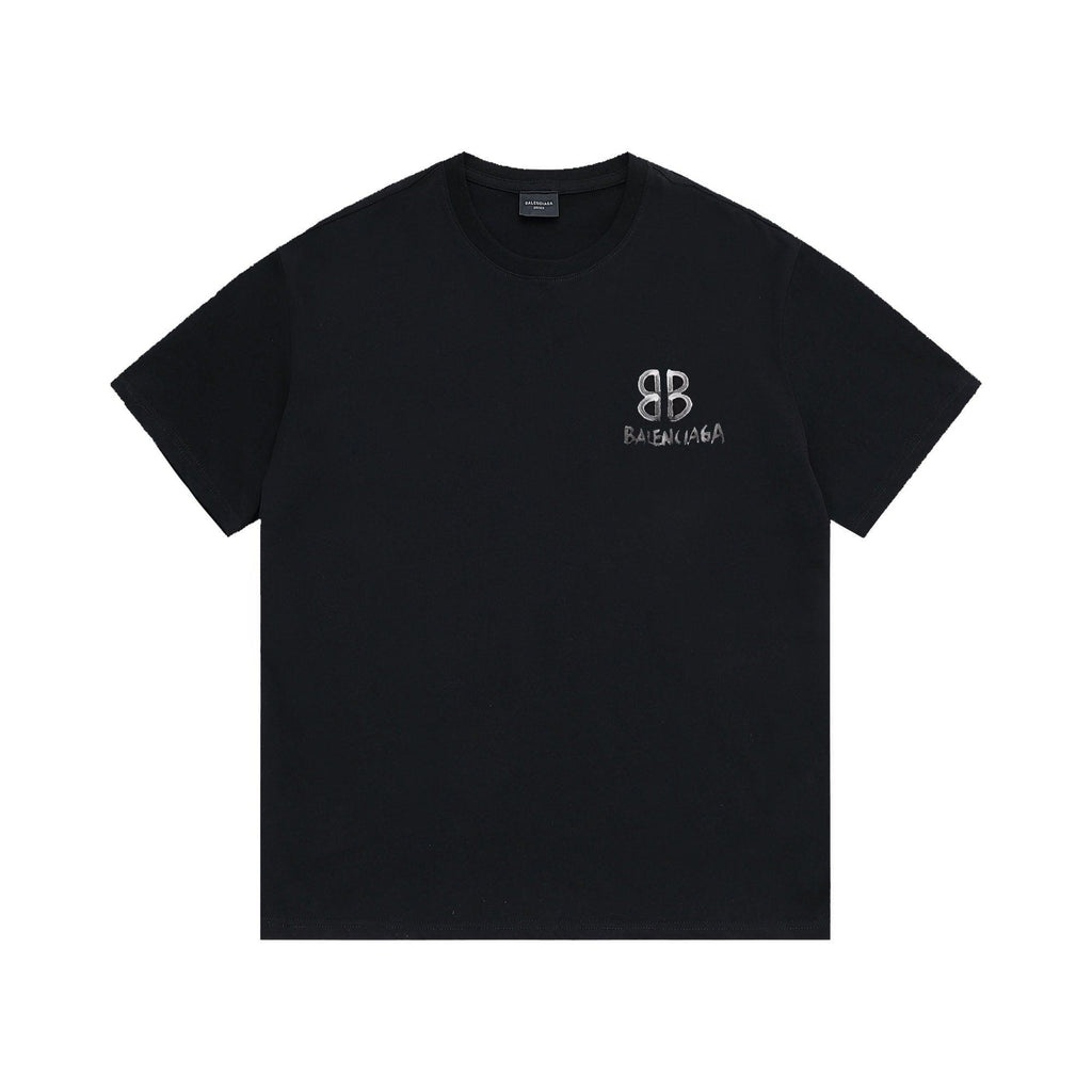 Balenciaga Black T-Shirt Without Collar Banlieue91