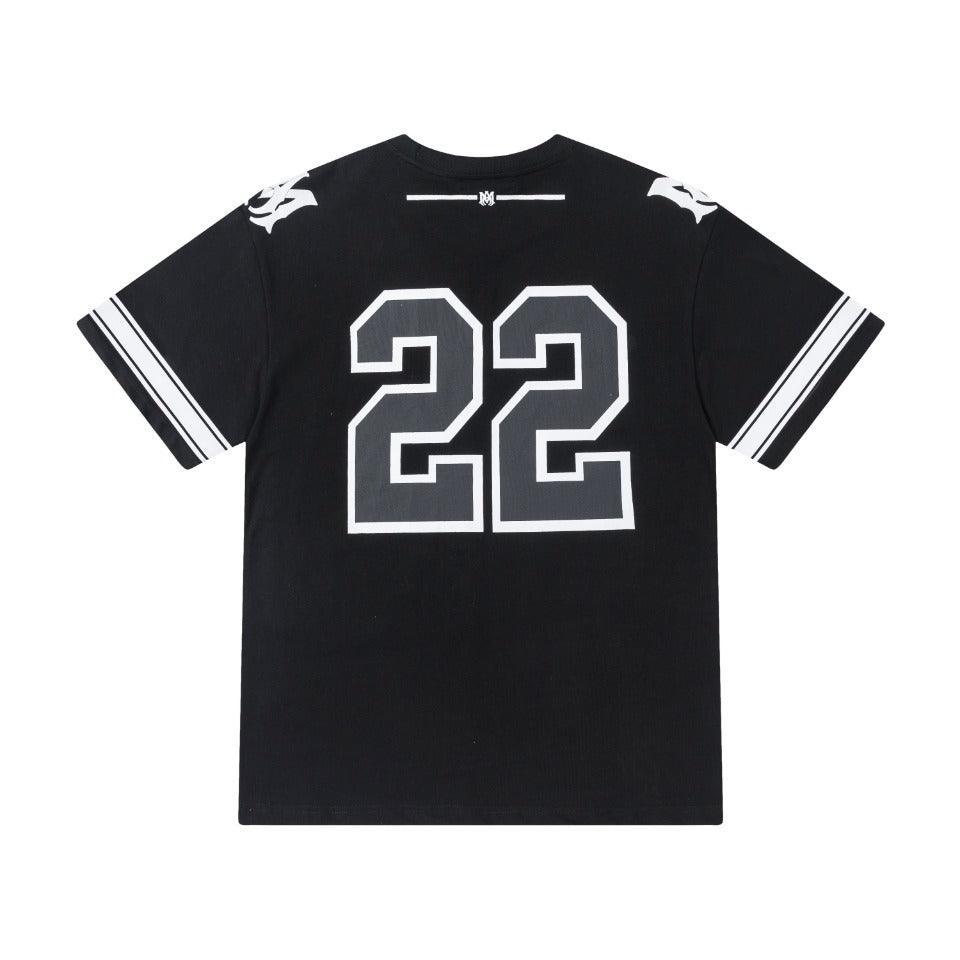 Amiri 22 Black T-Shirt Without Collar Banlieue91