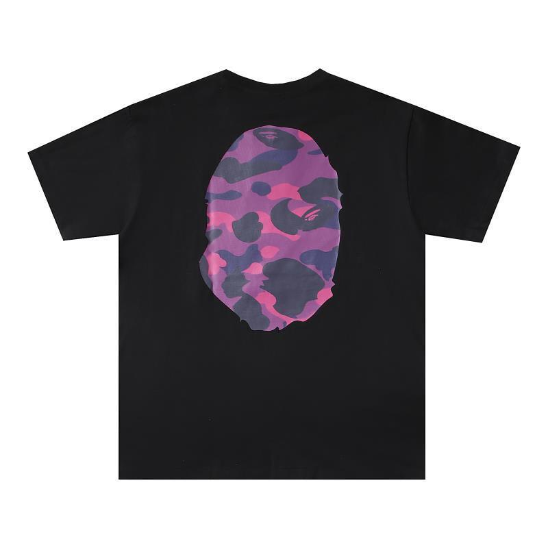Bathing Ape Black T-Shirt without Collar Banlieue91