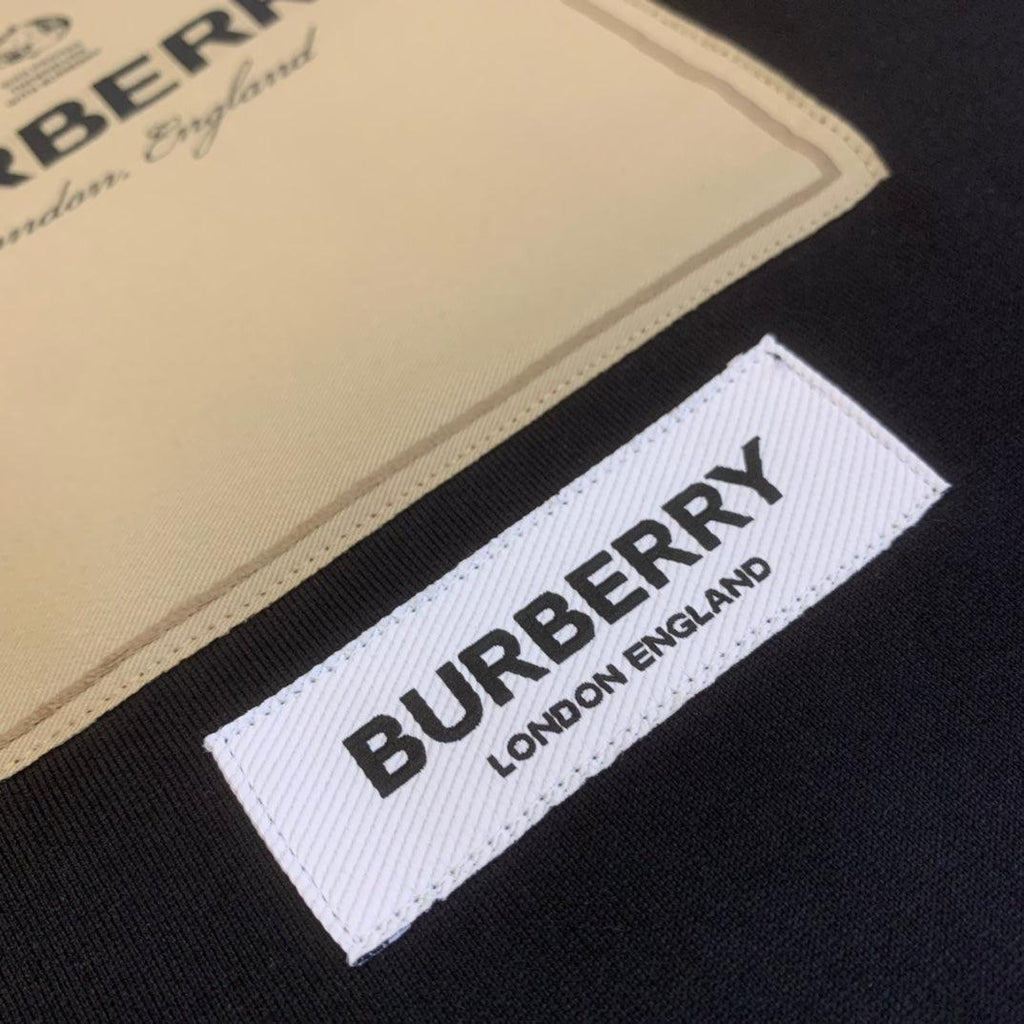 Burberry Black T-Shirt Without Collar Banlieue91