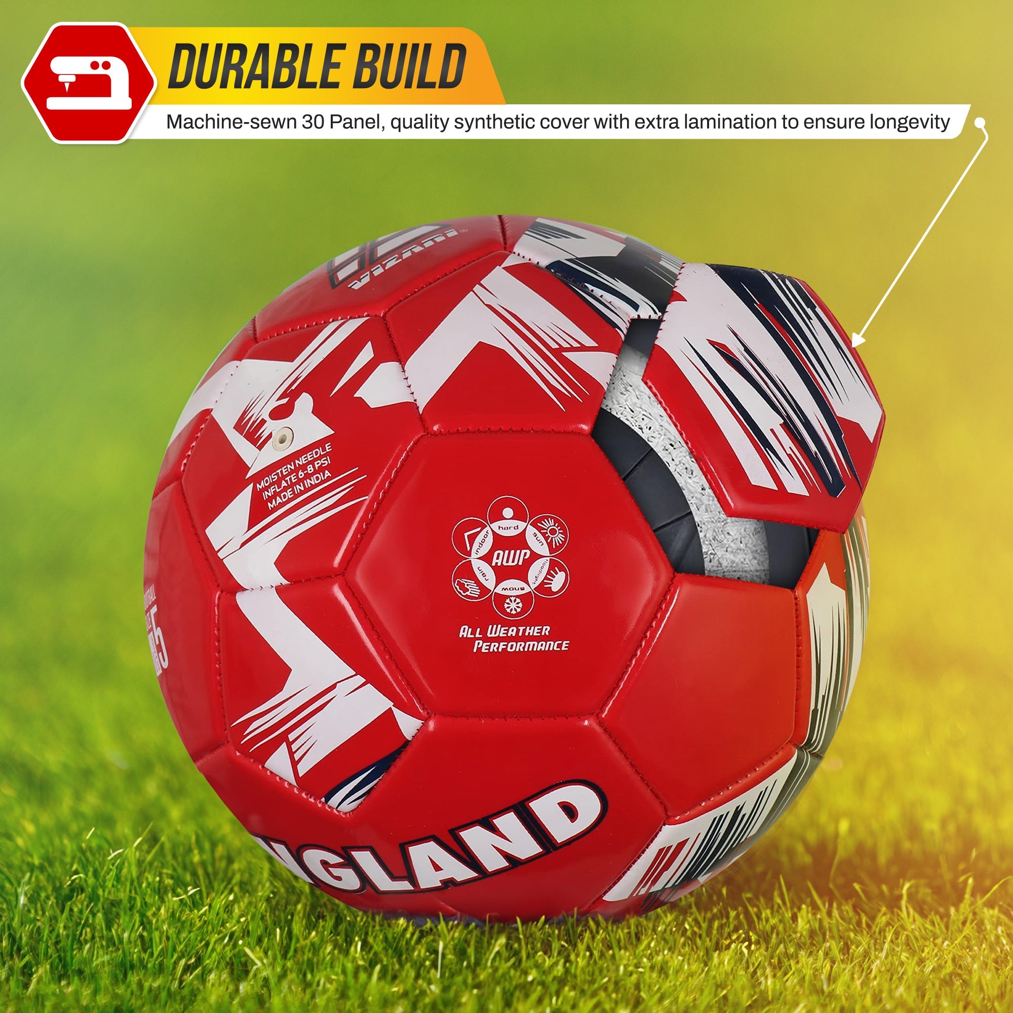 National Team Soccer Balls-England Red