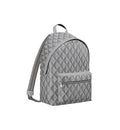 Dior Rider Zipped Backpack Grey Coated Cotton Canvas with CD Diamond Print Banlieue91