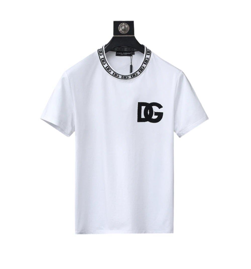 Dolce & Gabbana T-Shirt Without Collar 'White & Black' Banlieue91