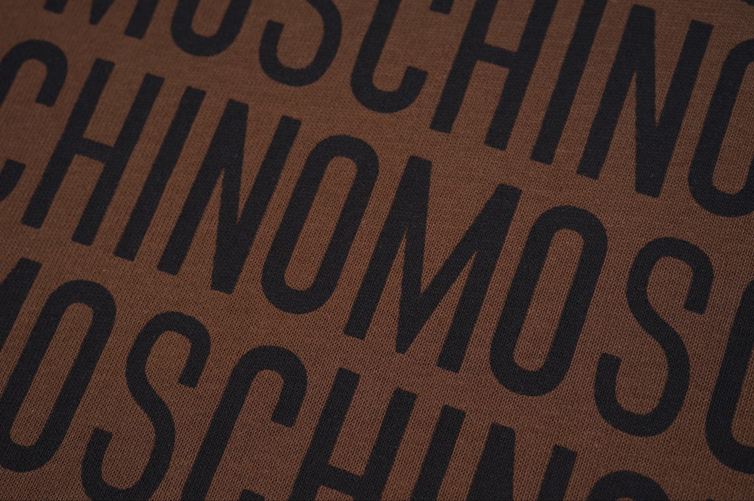 Moschino T-Shirt Without Collar 'Brown-Black' Banlieue91