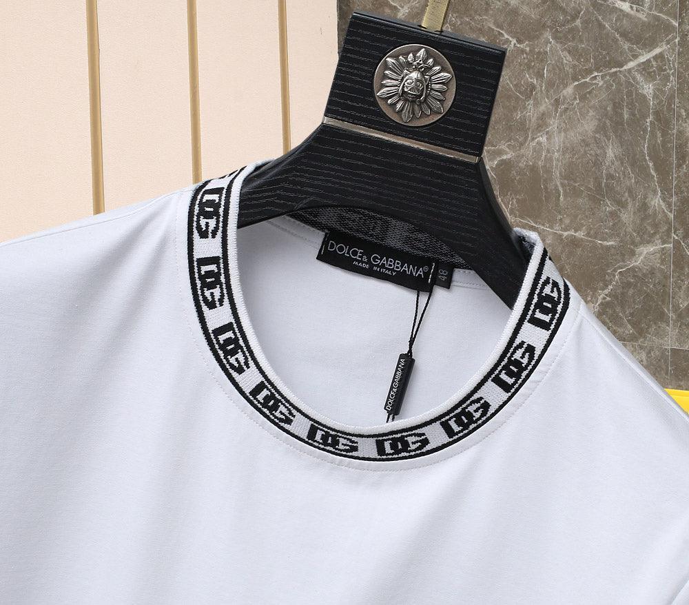 Dolce & Gabbana T-Shirt Without Collar 'White & Black' Banlieue91