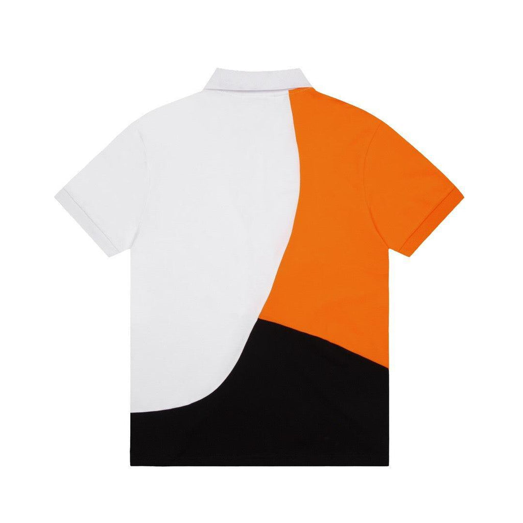 Lacoste T-Shirt with Collar 'Orange-White-Black' Banlieue91