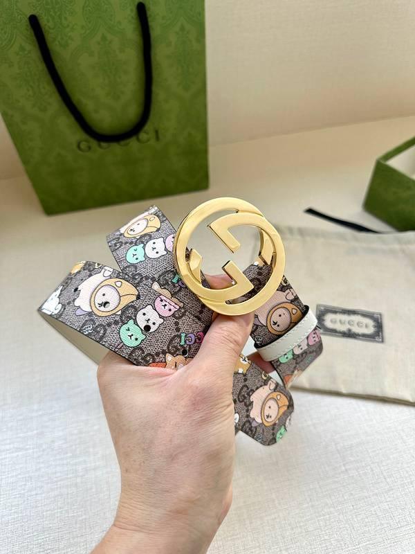 GUCCI Cartoon Print Logo Belt 'Multicolor' Banlieue91