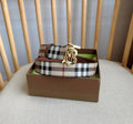 Burberry TB Belt E-Canvas & Leather Vintage Check Monogram Buckle - Timeless Luxury Banlieue91