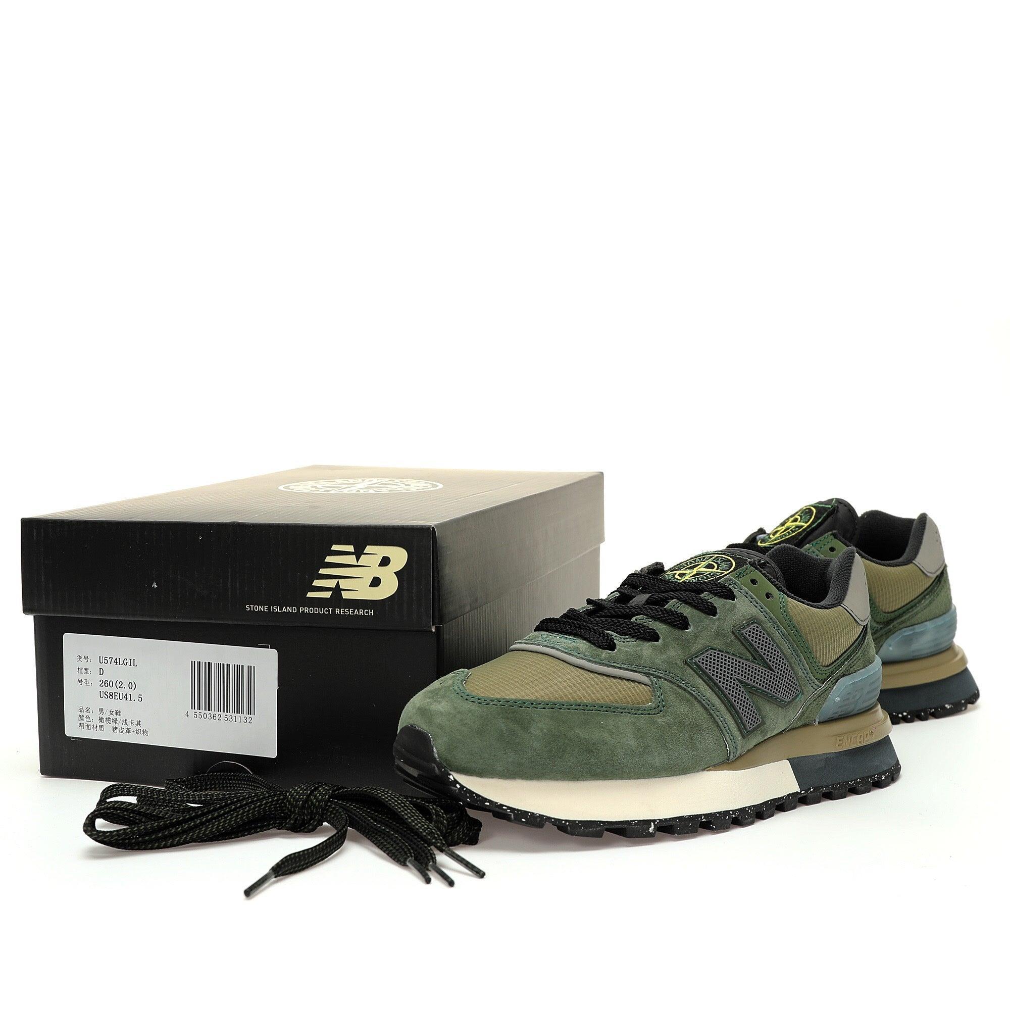New Balance 574 Legacy Stone Island Dark Green Banlieue91
