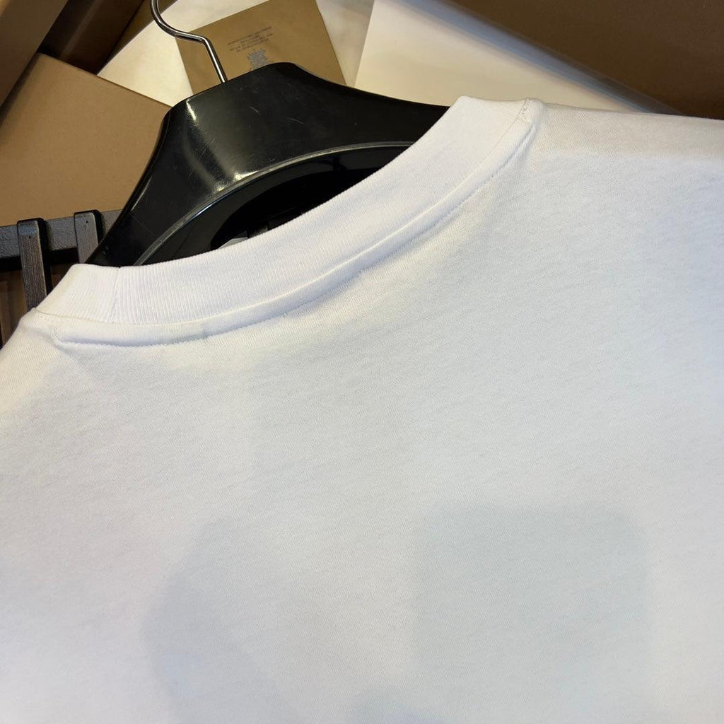 Burberry White T-Shirt Without Collar Banlieue91