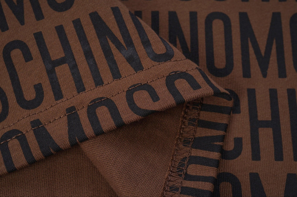 Moschino T-Shirt Without Collar 'Brown-Black' Banlieue91