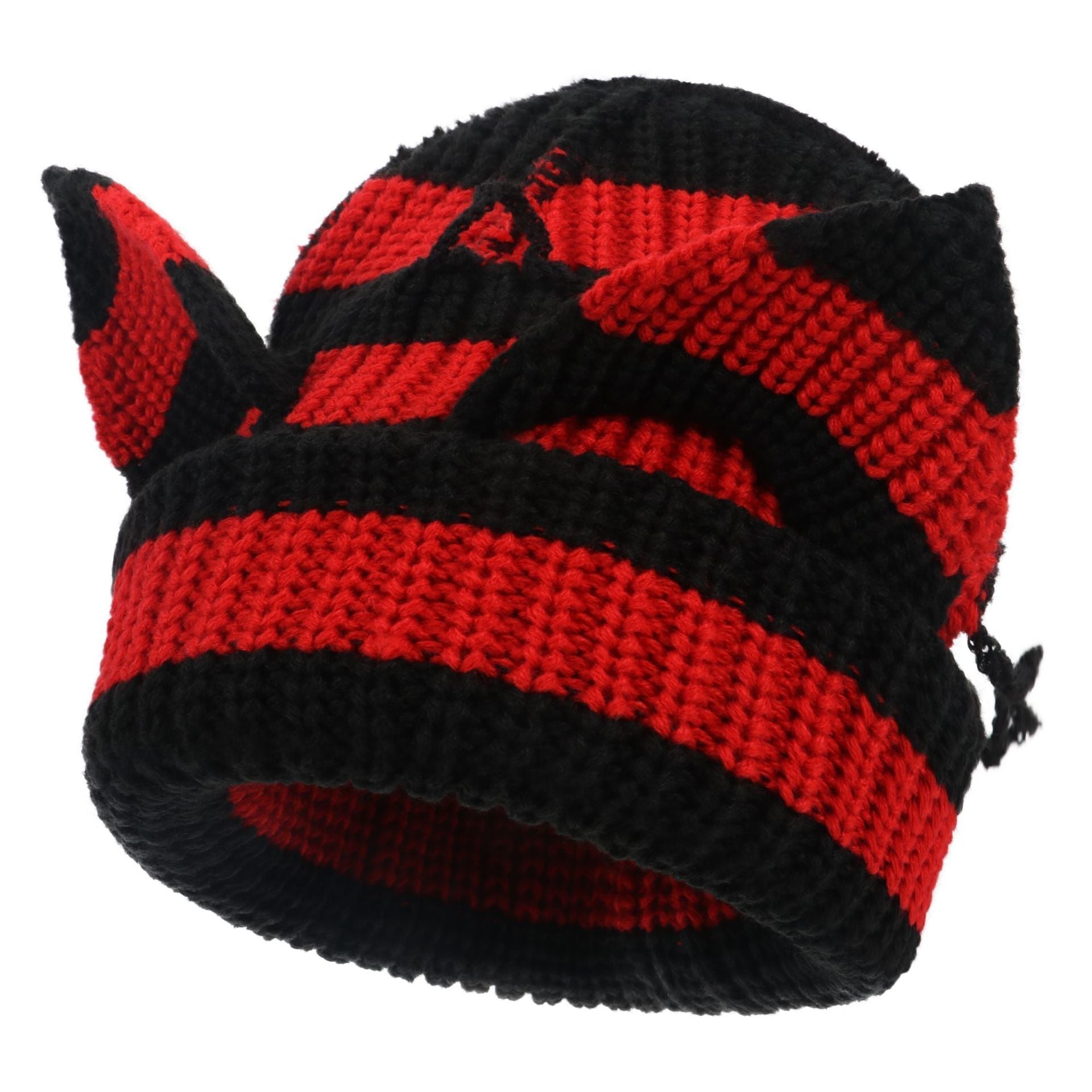Women’s Thickened Acrylic Knitted Hat with Devil Ears | Cozy Beanie FitiqueFit