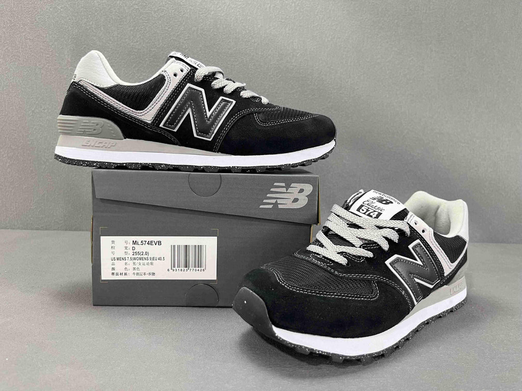 New Balance 574 Black-White Banlieue91