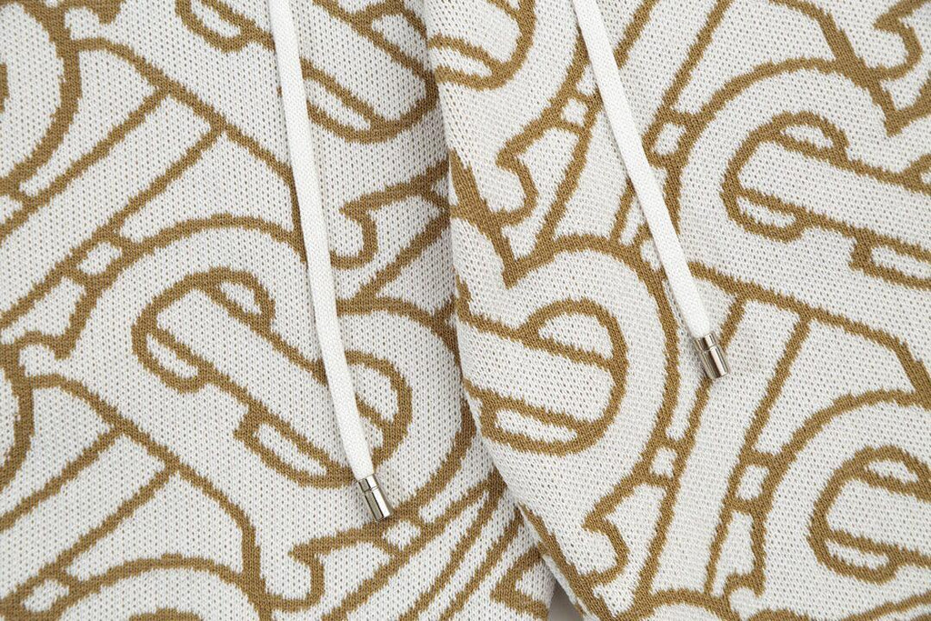 Burberry Men's Striped Cotton Knit Basketball Shorts 'Beige' Banlieue91